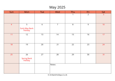 Print A Calendar May 2025