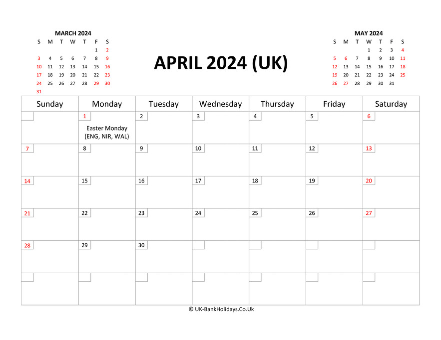 Uk Bank Holidays April 2024 To April 2024 Ava Meagan