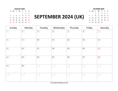 September Calendar 2024