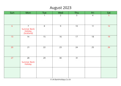 august 2023 uk calendar to print
