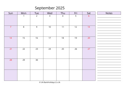free printable september 2025 uk calendar
