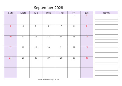 free printable september 2028 uk calendar