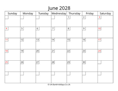 free printable uk calendar june 2028