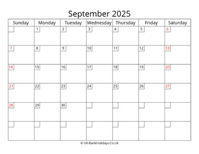 free printable uk calendar september 2025