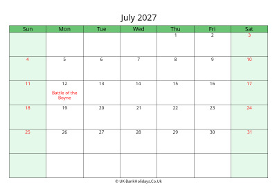 july 2027 uk calendar to print