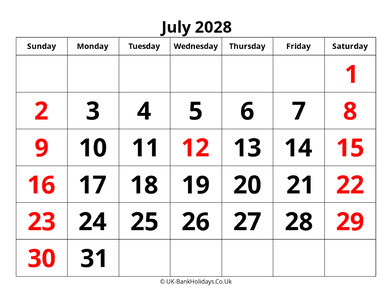 july 2028 pdf uk calendar