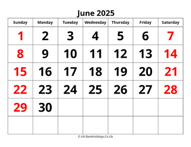 june 2025 pdf uk calendar