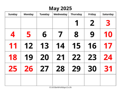 may 2025 pdf uk calendar