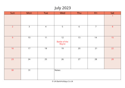 print a uk calendar july 2023