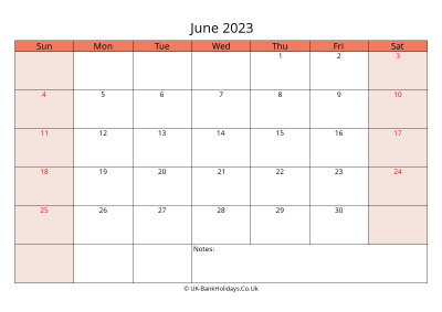 print a uk calendar june 2023