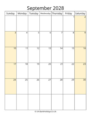 Blank Quarter Calendar